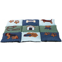 Матрац для собак Trixie Patchwork голубой/зеленый 80x55 см (37069) Матрац для собак Trixie Patchwork голубой/зеленый 80x55 см (37069)