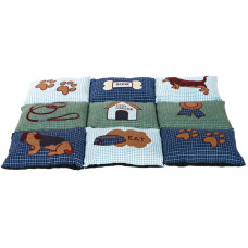 Матрац для собак Trixie Patchwork блакитний / зелений 80x55 см (37069) Матрац для собак Trixie Patchwork блакитний / зелений 80x55 см (37069)