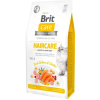 Сухий корм для кішок Brit Care Cat GF Haircare Healthy and Shiny Coat, здоров'я шкіри і шерсті)