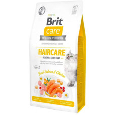 Сухий корм для кішок Brit Care Cat GF Haircare Healthy and Shiny Coat, здоров'я шкіри і шерсті)