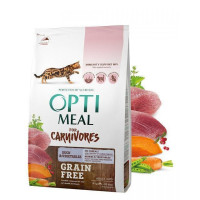 Беззерновой сухой корм для кошек Optimeal - утка и овощи Беззерновой сухой корм для кошек Optimeal - утка и овощи