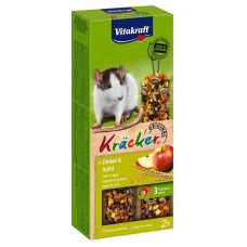 Ласощі для щурів Vitakraft Kracker спельта і яблуко, 112 г / 2 шт (25140)