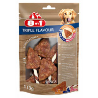 Ласощі для собак 8in1 Triple Flavour Крильця, 6 шт, 113 г, (661434/144663) Ласощі для собак 8in1 Triple Flavour Крильця, 6 шт, 113 г, (661434/144663)
