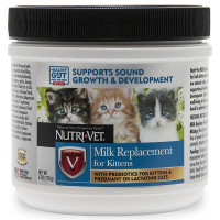 Сухий замінник котячого молока для кошенят Nutri-Vet Milk Replacement 0,17 кг (99877) Сухий замінник котячого молока для кошенят Nutri-Vet Milk Replacement 0,17 кг (99877)