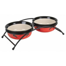 Подставка с керамическим мисками для кошек Trixie Eat on Feet (24790)