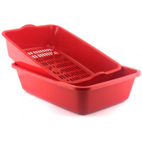 Туалет для кошек глубокий с сеточкой Природа Барсик (PR240380)