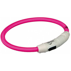 Нашийник світиться для собак Trixie з USB рожевий