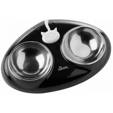 Миски на підставці для кішок Hunter Moulins, 150 мл чорна (HUN65149) Миски на підставці для кішок Hunter Moulins, 150 мл чорна (HUN65149)
