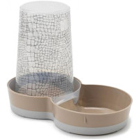 Поїлка-годівниця для котів і собак Moderna Tasty WildLife світло-коричневий, 1,5 л