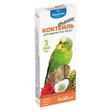 Колосок Коктейль для хвилястих папуг (гібіскус, чумиза, кокос), 90 г (PR240095)