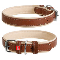 Нашийник для собак WAUDOG SOFT коричневий верх