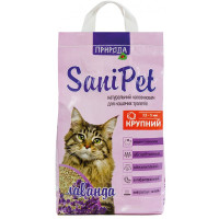 Наполнитель бентонитовый для кошек SANI PET крупный с лавандой