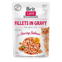Влажный корм для кошек Brit Care Cat pouch 85 г (филе лосося в соусе) (100530/0525)