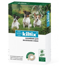 Нашийник антиблошиний для собак Bayer Кілтікс малий 35 см Нашийник антиблошиний для собак Bayer Кілтікс малий 35 см