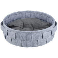 Лежак для собак і котів Trixie Lennie плетений сірий