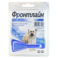 Краплі від бліх і кліщів для собак від 10 до 20 кг (M) Frontline Спот Он (25485) Краплі від бліх і кліщів для собак від 10 до 20 кг (M) Frontline Спот Он (25485)