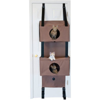 Домик на дверь для кошек KH Hangin Feline Funhouse желто-коричневый S (3220) Домик на дверь для кошек KH Hangin Feline Funhouse желто-коричневый S (3220)