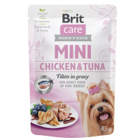 Влажный корм для собак Brit Care Mini pouch 85 г филе в соусе (курица и тунец) (100217/4425) Влажный корм для собак Brit Care Mini pouch 85 г филе в соусе (курица и тунец) (100217/4425)