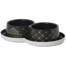 Подвійна миска для котів і собак Moderna Double Trendy Dinner Luxurious Pets Подвійна миска для котів і собак Moderna Double Trendy Dinner Luxurious Pets