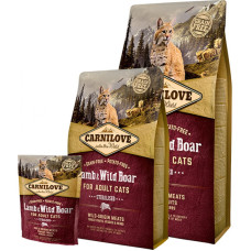 Сухий корм для кішок Carnilove Cat Lamb and Wild Boar – Sterilised Сухий корм для кішок Carnilove Cat Lamb and Wild Boar – Sterilised