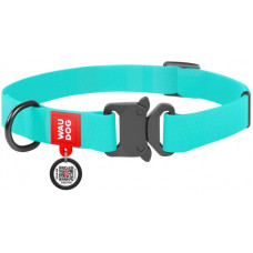 Нашийник для собак WAUDOG Waterproof з QR-паспортом, що світиться, металева пряжка-фастекс Нашийник для собак WAUDOG Waterproof з QR-паспортом, що світиться, металева пряжка-фастекс