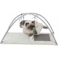 Игровой коврик с когтеточкой для кошек Trixie светло-серый (43114) Игровой коврик с когтеточкой для кошек Trixie светло-серый (43114)