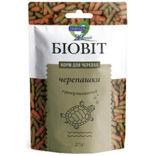 Корм для черепах Природа Біовіт гранульований, 25 гр