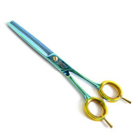 Ножиці для грумінгу собак і кішок Power Working Hulk, філірувальні 17,78 см (54 зуб) (HU4454T) Ножиці для грумінгу собак і кішок Power Working Hulk, філірувальні 17,78 см (54 зуб) (HU4454T)