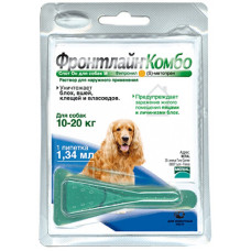 Засіб від бліх та кліщів для собак від 10 до 20 кг Фронтлайн Комбо Спот Он, 1 піпетка Засіб від бліх та кліщів для собак від 10 до 20 кг Фронтлайн Комбо Спот Он, 1 піпетка