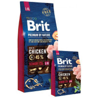 Сухий корм для старіючих собак великих порід Brit Premium Dog Senior L + XL Сухий корм для старіючих собак великих порід Brit Premium Dog Senior L + XL
