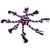 Мяч-канат для собак Trixie Denta Fun с веревками (32650) Мяч-канат для собак Trixie Denta Fun с веревками (32650)