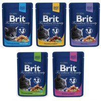 Консерви для кішок Brit Premium Cat pouch, 100 гр Консерви для кішок Brit Premium Cat pouch, 100 гр