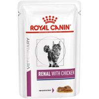 Консерви для котів Royal Canin RENAL CAT CHICKEN Pouches, 85 гр Консерви для котів Royal Canin RENAL CAT CHICKEN Pouches, 85 гр