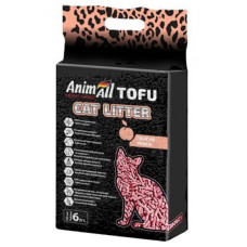 Наповнювач для котячого туалету AnimAll TOFU Персик 2,6 кг / 6 літрів (67002)