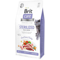 Сухой корм для стерилизованных кошек Brit Care Cat GF Sterilized Weight Control Сухой корм для стерилизованных кошек Brit Care Cat GF Sterilized Weight Control