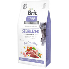 Сухий корм для стерилізованих кішок Brit Care Cat GF Sterilized Weight Control