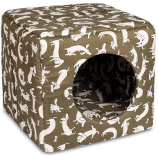 Будиночок-лежак для собак Природа Cube 40 см / 40 см / 37 см (коричневий) (PR241888)