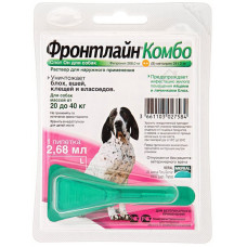 Засіб від бліх та кліщів для собак від 20 до 40 кг Фронтлайн Комбо Спот Он, 1 піпетка