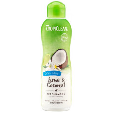 Шампунь проти линьки котів і собак TropiClean Lime Coconut, 355 мл (202528)