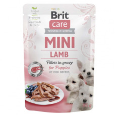 Вологий корм для цуценят Brit Care Mini pouch 85 г філе в соусі (ягня) (100216/4418)