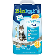 Наповнювач для туалету кішки Biokats Classic Fior de Cotton 3in1 10 л