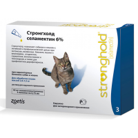 Стронгхолд для кошек от 2,6 до 7,5 кг, 3 пипетки