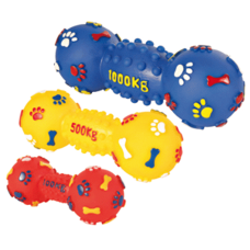 Вінілова іграшка для собак Trixie Гантель з пищалки