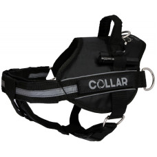 Шлея для собак Collar Dog Extremе POLICE з ліхтариком, чорна