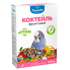 Корм для хвилястих папуг Природа Коктейль Фруктовий, 500 г (PR241028)