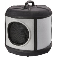 Будиночок-переноска для собак і котів KH Mod Capsule сірий / чорний