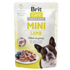 Вологий корм для собак Brit Care Mini pouch 85 g філе в соусі (ягня) (100215/4401)