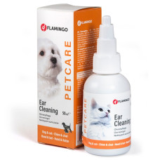 Краплі для чищення вух для собак і котів Flamingo Petcare Ear Cleaner, 50 мл (510951)