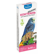 Колосок Коктейль для хвилястих папуг (сафлор, лісова ягода, кокос), 90 г (PR240094)