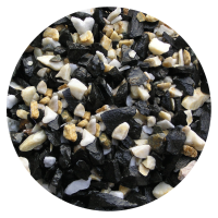 Грунт для акваріума Nechay ZOO чорно-білий середній